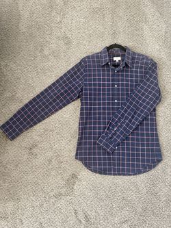 Club Monaco 100% Cotton Slim Grid Shirt - Worn Twice 