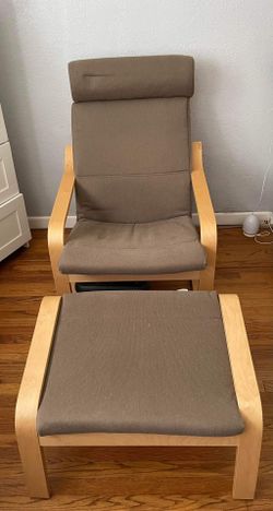 Ikea Poang Armchair & Ottoman