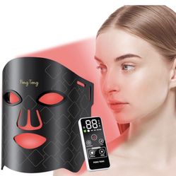 Peng Teng Red Light Therapy for Face, 660NM and 850NM,Innovative use of Monitoring,red Light Therapy Masks with 3000MAH Battery Controller, LED mask L