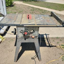 Craftsman 10"In Motor Table Saw 