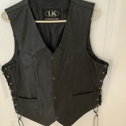 Leather Vest Size 46