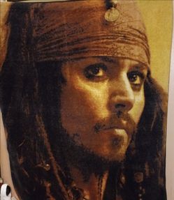 Disney Pirates of the Caribbean Jack Sparrow Fleece Throw/Blanket 60"X 48"