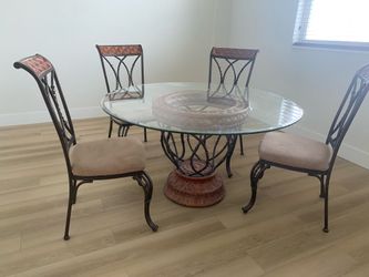 Dining room table and chairs