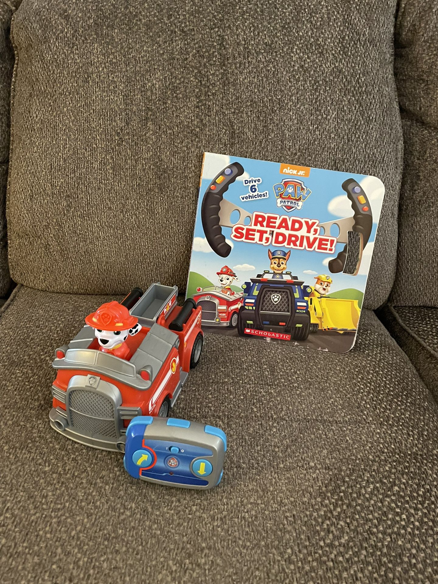 Paw Patrol Marshall Remote Control, Car Toy With Pop Up Book