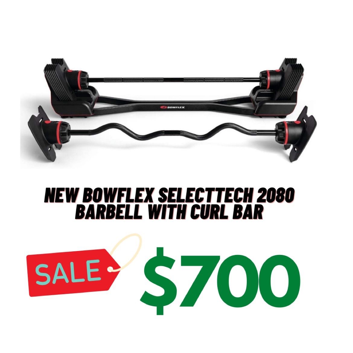 Bowflex Barbell 2080 (New)