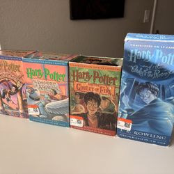 Harry Potter Audiobook Cassette Lot 4 Sets Jim Dale Unabridged Books 1 3 4 5