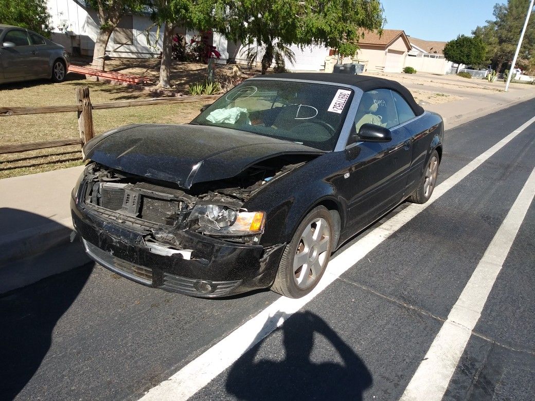 Cheap Audi Front Damage Needs Parts