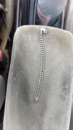 Diamond cut silver bracelet