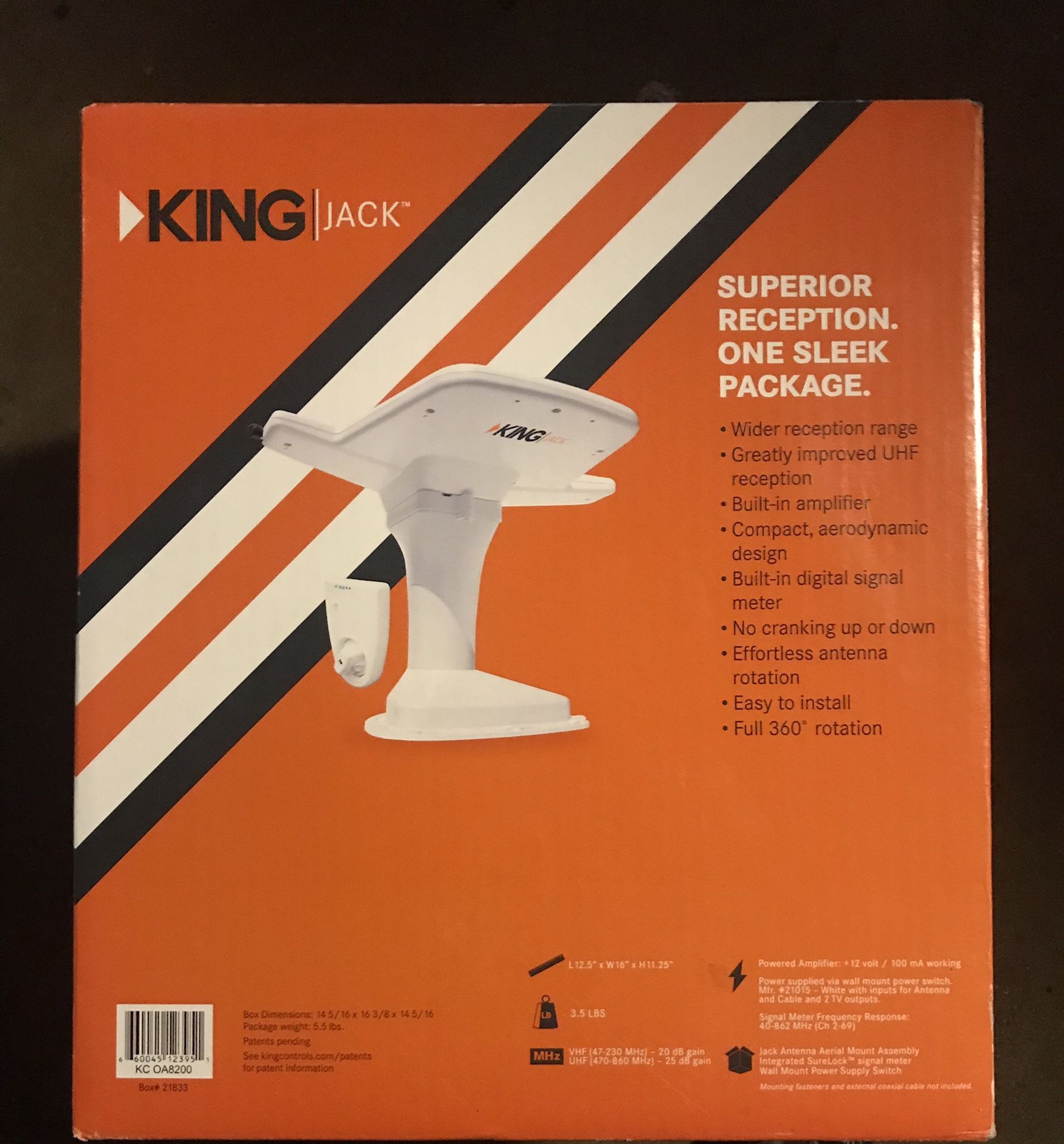 King Jack Digital HDTV Antenna + Mount (Rv’s)