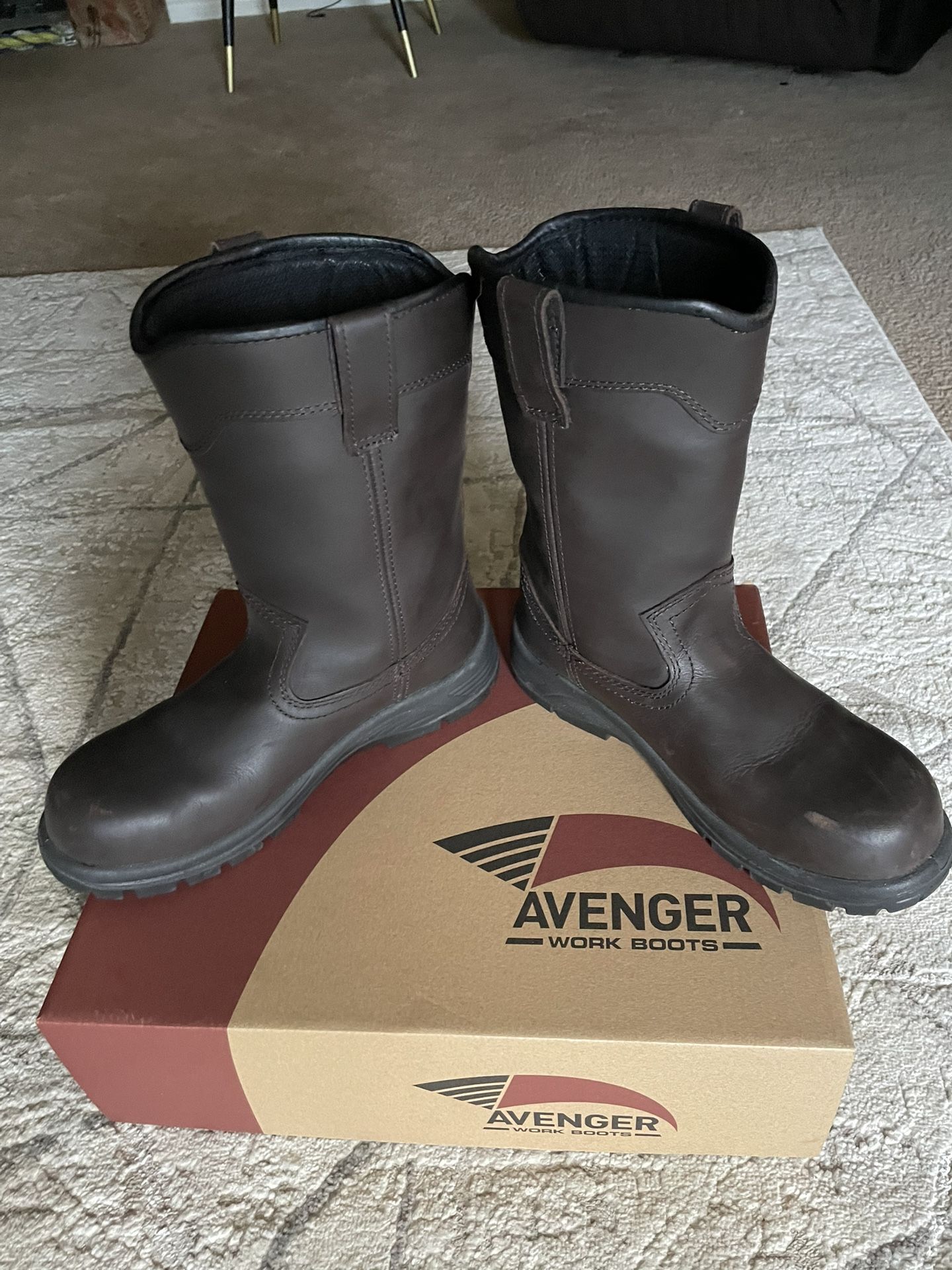 Avenger Steel Toe Work Boots 