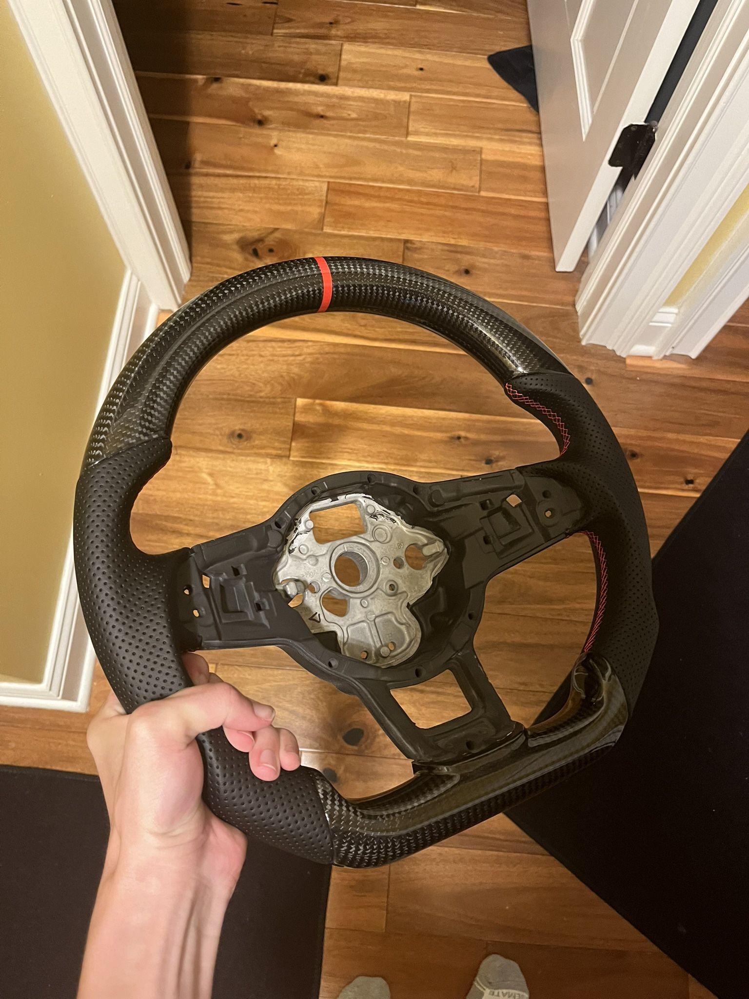 MK7 GTI carbon fiber steering wheel