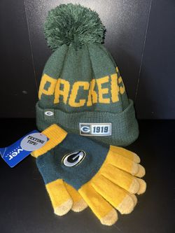 Greenbay Packers Beanie And Gloves