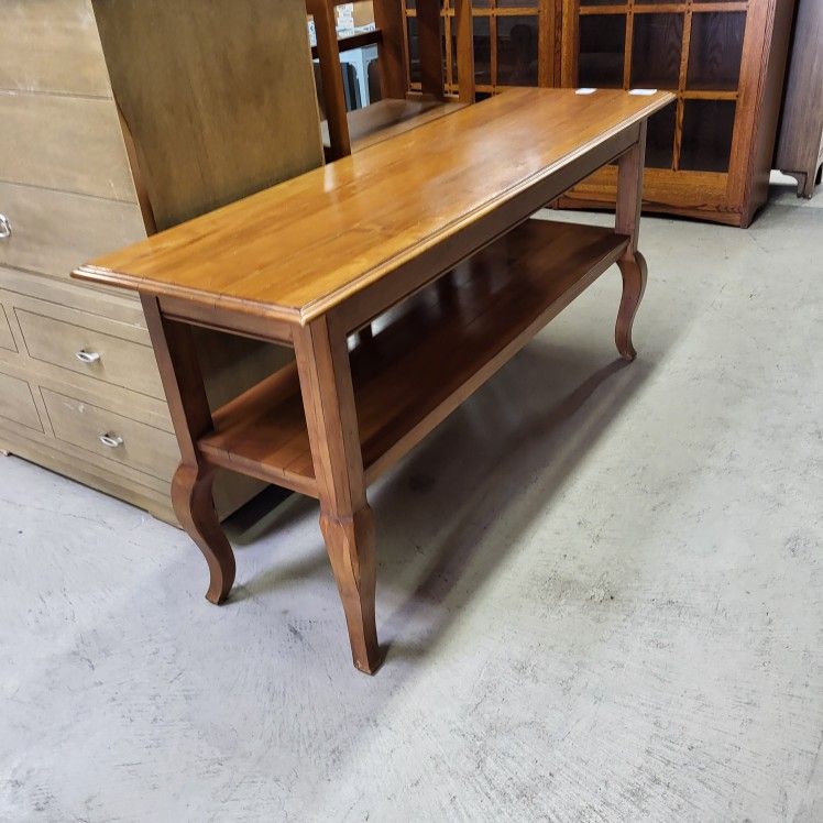 Vintage Slat Table. Long Rectangular. (Console, Entryway, Sofa Table