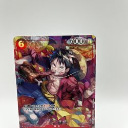 One Piece Card Game Luffy New Year Red Packet Promo Card