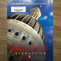 My World Interactive Grade 5 California Histpry-Social Science