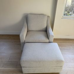 Sofa Chair With Ottoman $175.00