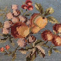 Needlework For Pillow Or Upholstery 