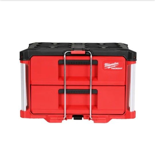 Brand New Milwaukee
PACKOUT 22 in. 2-Drawer Tool Box with Metal Reinforced Corners