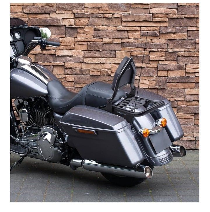 Detachable Sissy Bar Backrest+Luggage Rack Rear Grab Handles Bracket Kit, Fit for Harley Touring Street Glide King Road Electra Glide 2009-2025