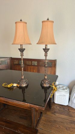 antique lamp 32” inches tall 30 for the pair