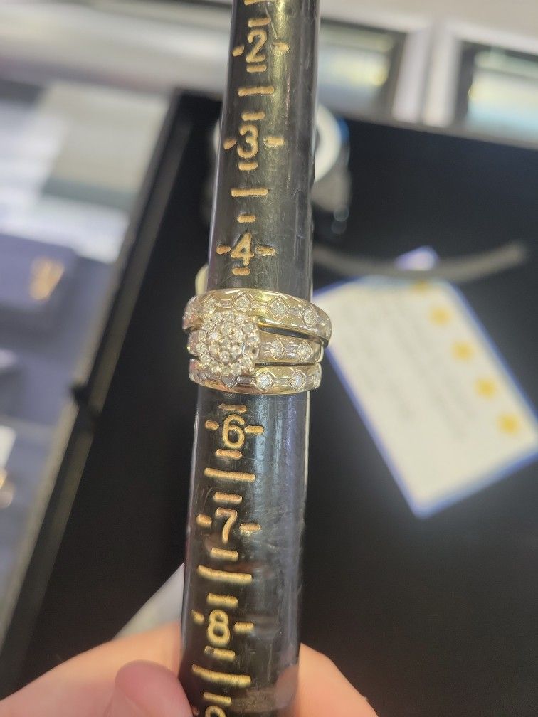 10k 6.8g Diamond Engagement Set Size 5