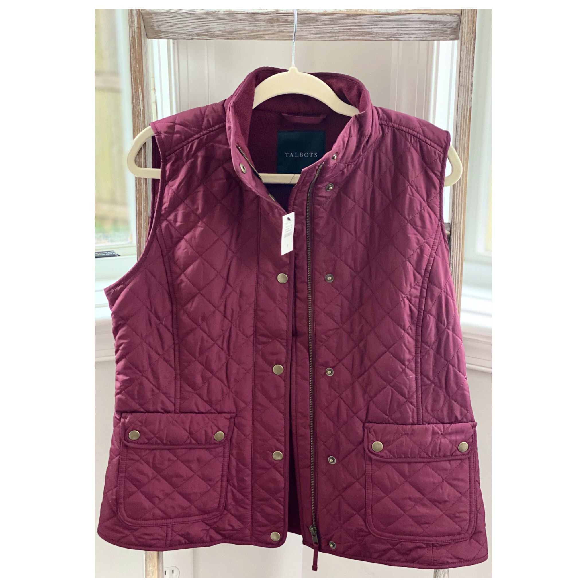 Talbots Quilted Vest Size Small