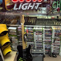 Schecter Monster series Guitar Fender Amp Bundle