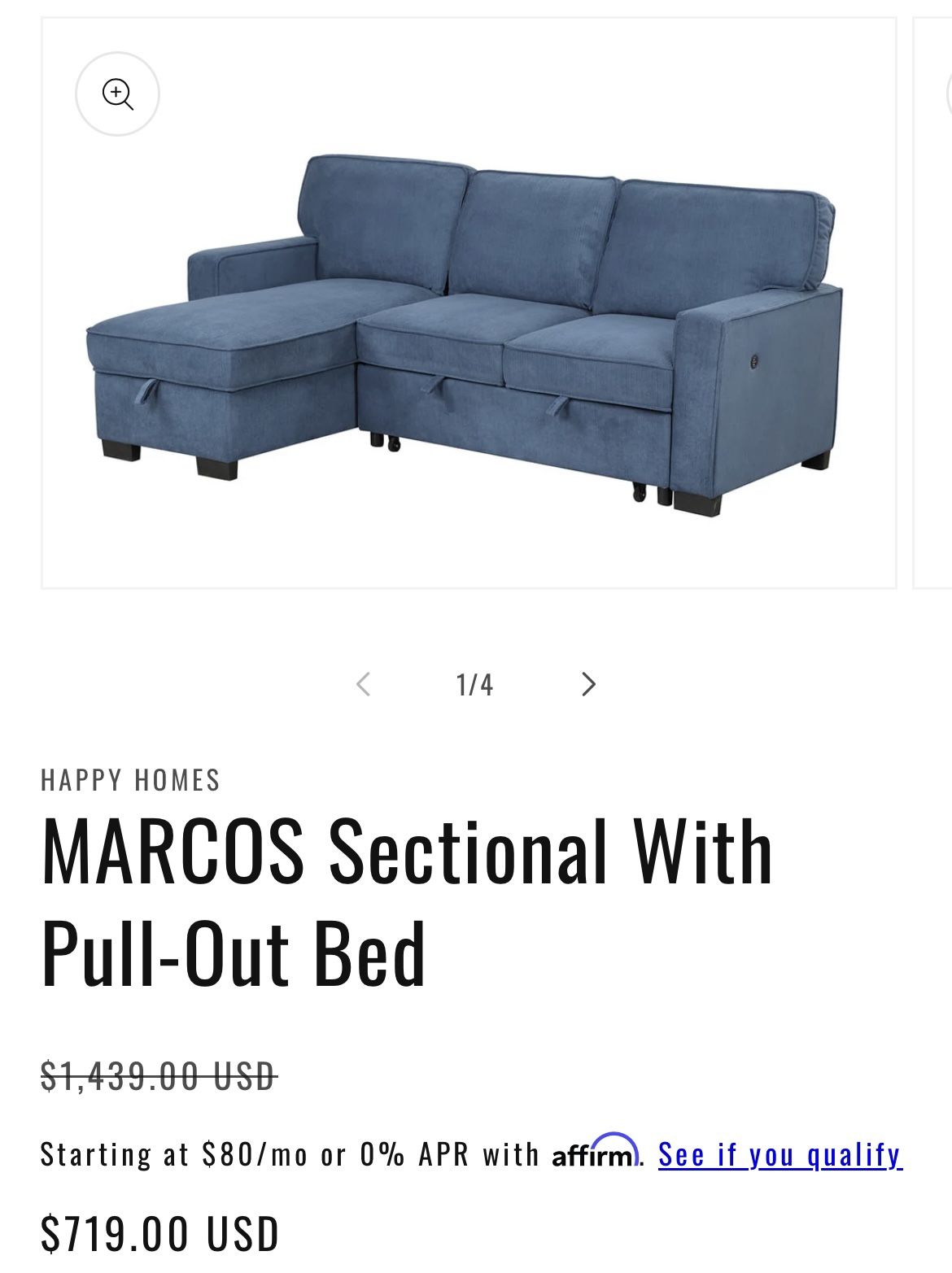 Marcos Sectional Couch (Free Delivery)