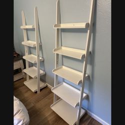 White Bookshelves 