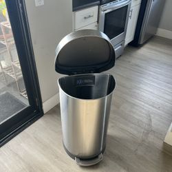 Simple Human Stainless Steel Trash Can