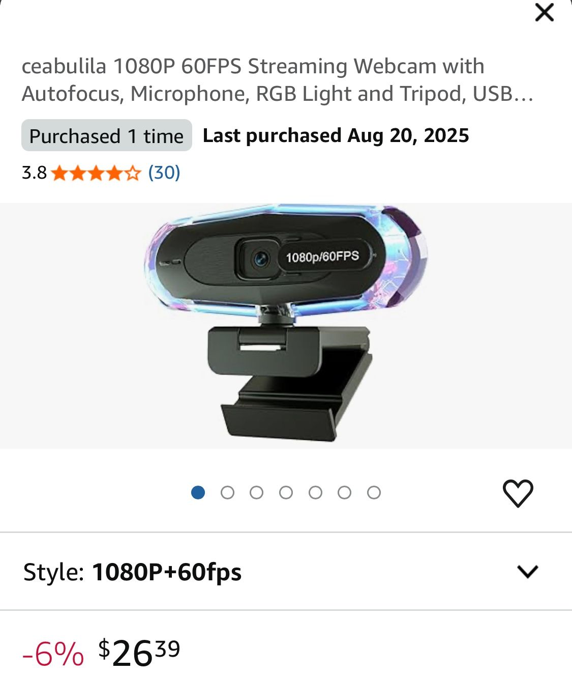Web-cam 1080p 4k