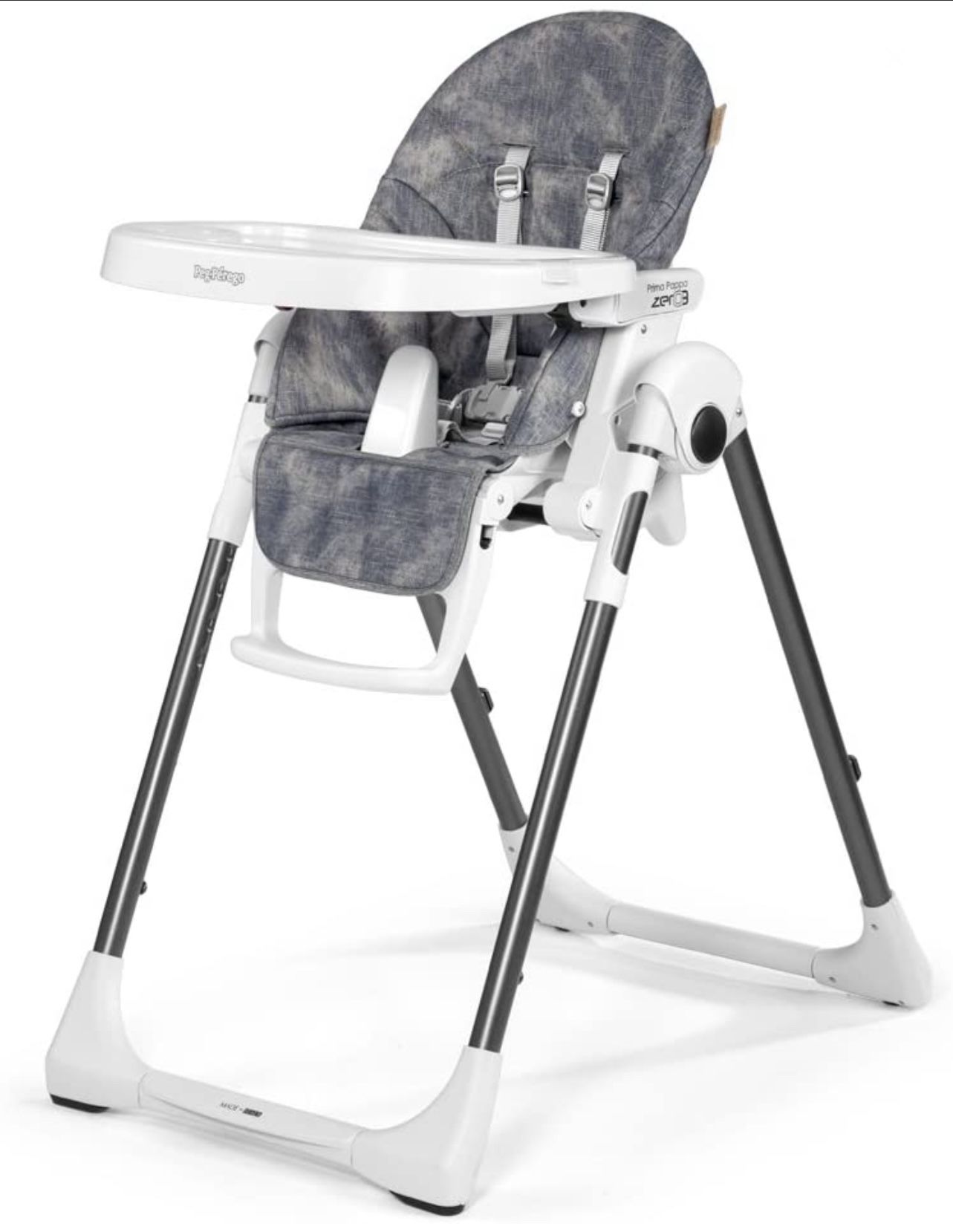 Peg Perego Prima Pappa Zero 3 High Chair-Denim Blue