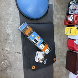 Home Workout Bundle – Yoga Mat, Balance Ball, Ab Mat & Adjustable Ankle Weights 