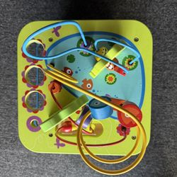 Wooden Activity Play Cube – 5-Sided Toddler Toy