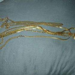 Vintage Gold Plates Chains