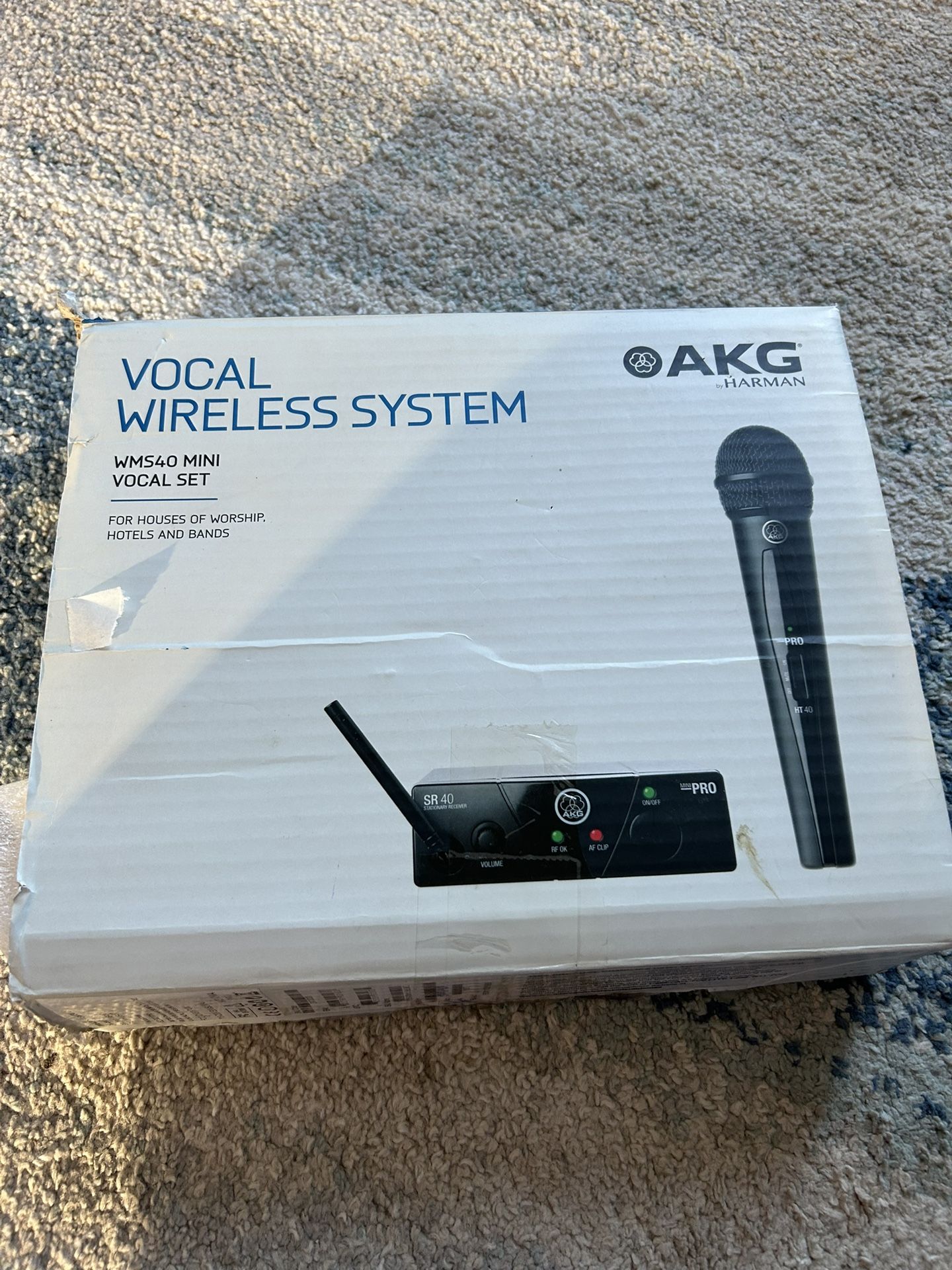 AKG by Harman Wireless Vocal System WMS40 Mini – Open Box, Unused