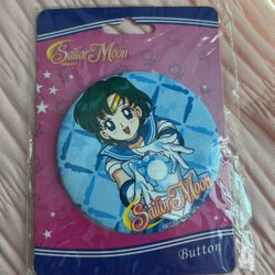 Sailor Moon Mercury Button 