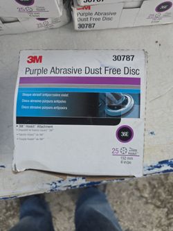 3M Purple Abrasive Dust Free Disc 36E 6"