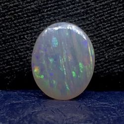 Sparkling Striped Polished Loose Australian Coober Pedy Multifired Opal