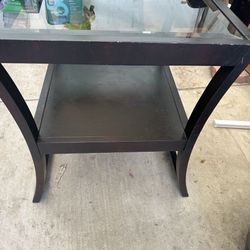 Coffee Table &2  End Tables - Dark Brown