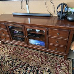 Wooden Media Cabinet