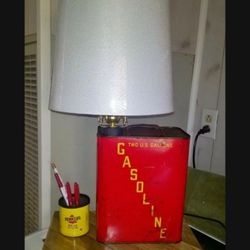 Very Unique Desk Light Pen Holder Gas Can Pennzoil