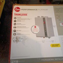Rheem Performance Platinum Tankless Gas Water Heater.