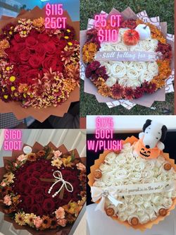 Fall theme Rose bouquets