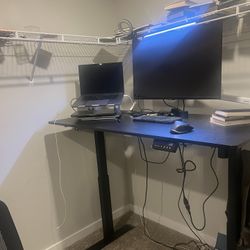 Adjustable Standing Desk & Ergonomic Office Chair Set