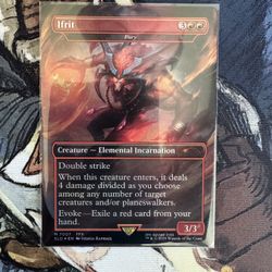Fury as Ifrit (FOIL)  NM MTG Final Fantasy Secret Lair Bonus Card