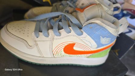 Air Jordan 1 Mid SE “Stitch” Kids Shoes – Size 13C