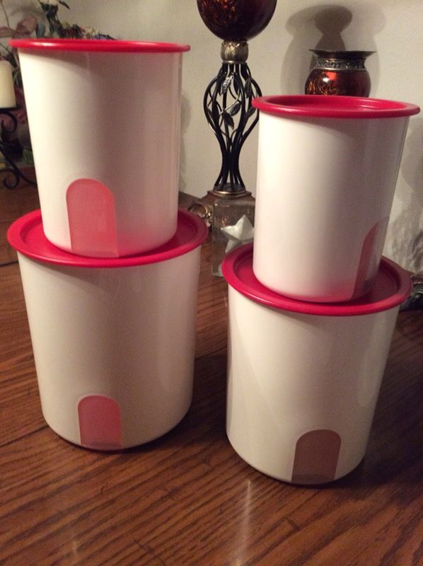 Tupperware One Touch Reminder Canister Set Of Three REGULAR PRICE  $53.00(SALE PRICE $45.00) for Sale in Hillsboro, OR - OfferUp