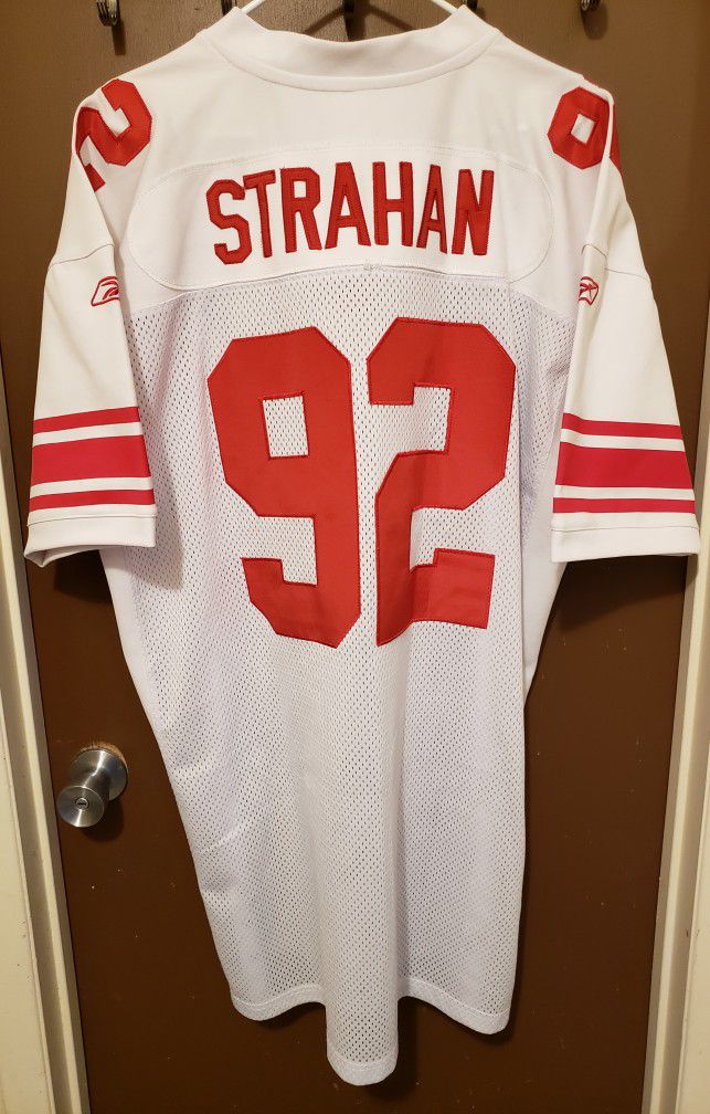 NFL New York Giants Michael Strahan#92 Stitched Jersey Brand Reebok Size 56