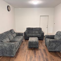 Gray 4-Piece Couch Set